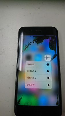 修理前：iphone6Sの液晶が急に液晶漏れを起こしてしまったので画面交換いたしました